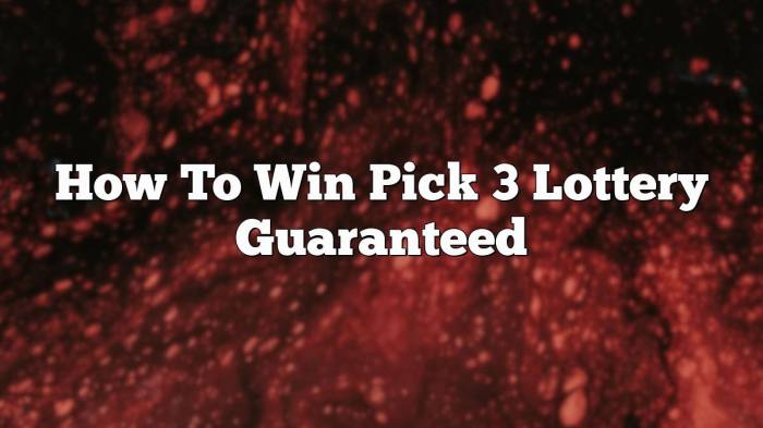 Lotre Online Pick 3